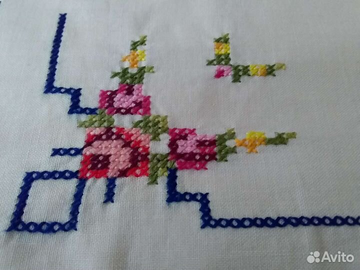Салфетки на стол винтажные с вышивкой