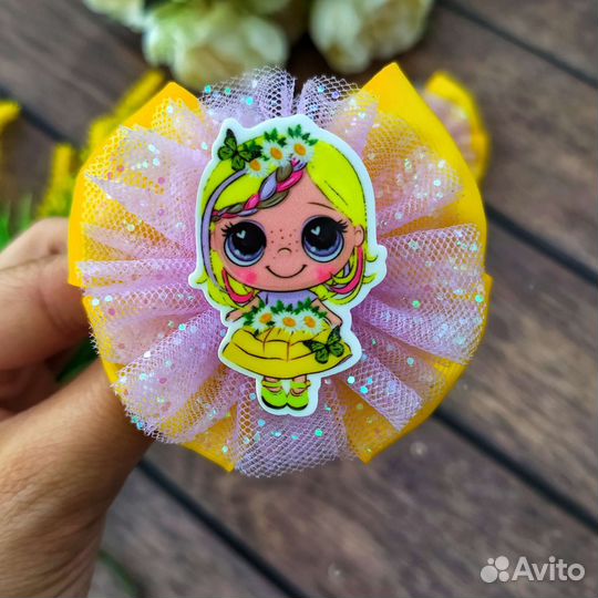 Бантики для волос ручной работы