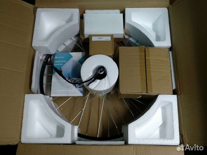 Мотор-колесо для велосипеда с аккумулятором