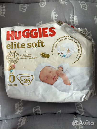 Подгузники Huggies Elite Soft 0