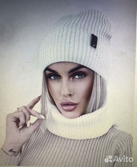 Шапка и снуд новый
