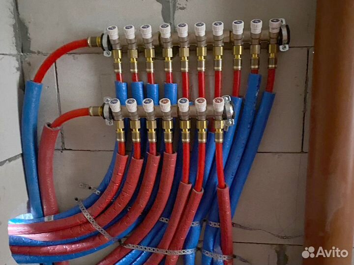 Монтаж отопления. Теплый пол