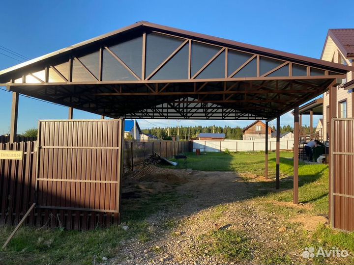 Навесы из профнастила