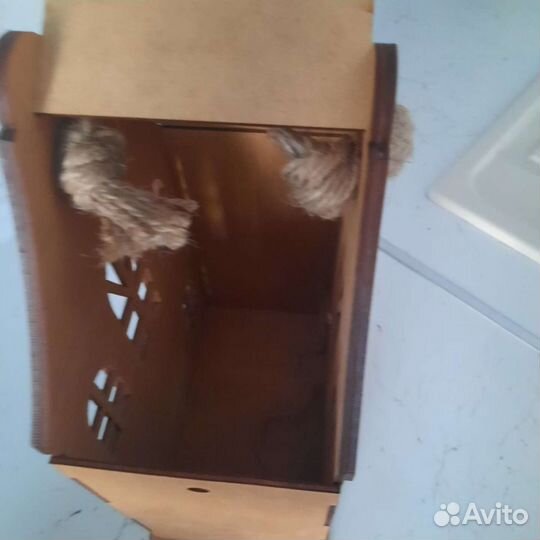 Домик деревянный подарочный