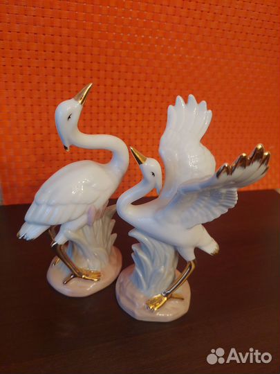 Фарфоровые статуэтки Цапли Disomi