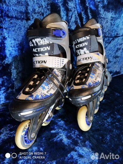 Роликовые коньки раздвижные 34-38 р-р