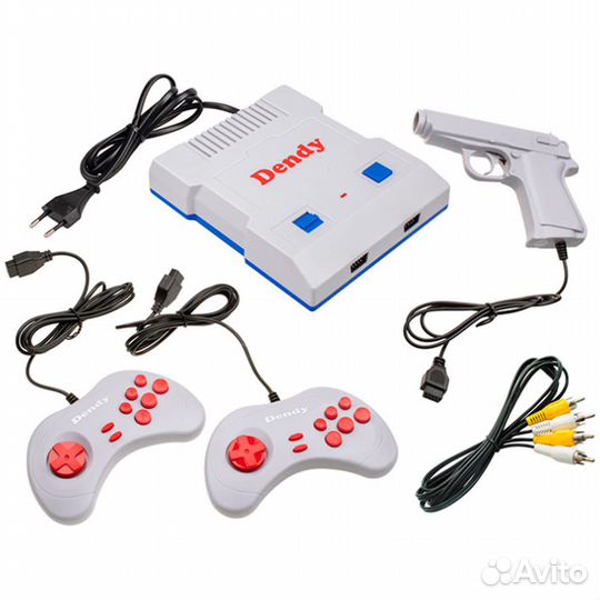 Игровая приставка Dendy Tank 300 игр + пистолет