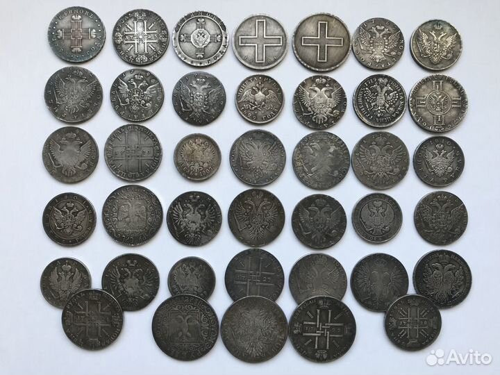 Царские рубли, копии, 75 или 130штук без повторов