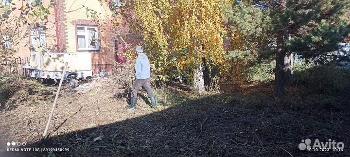 Уборка территории и участка. Вывоз мусора