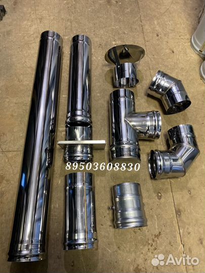 Труба для дымохода нержавейка 1 мм