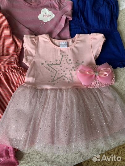 Вещи пакетом на девочку 80 размер