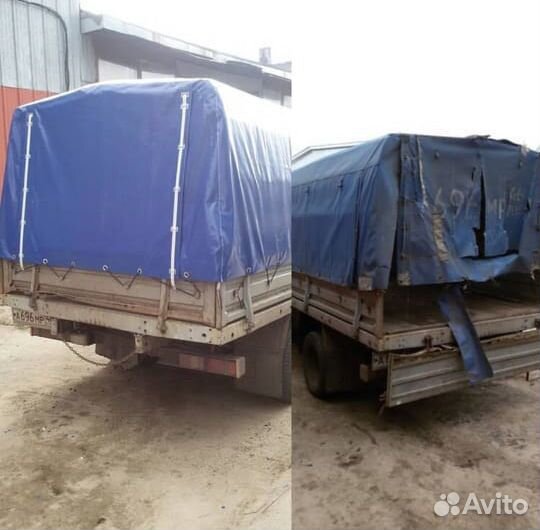 Изготовление тентов с каркасом на газель