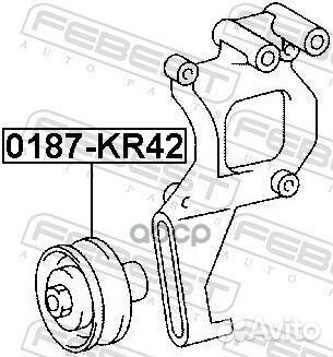 Ролик натяжной toyota land cruiser 100 0187-KR4