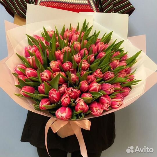 Тюльпаны розовые