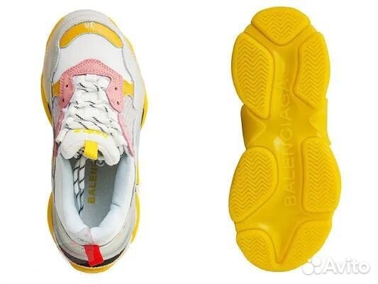 Balenciaga Triple S Clear Sole Yellow Pink