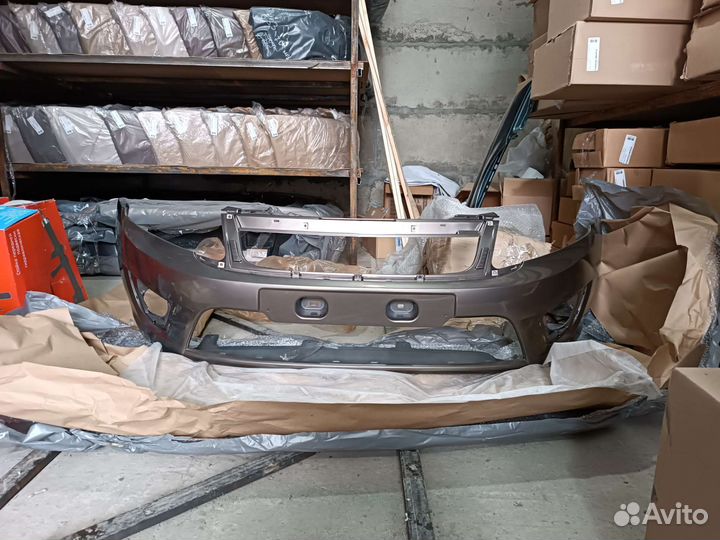 Бампер передний LADA granta цвет кориандр