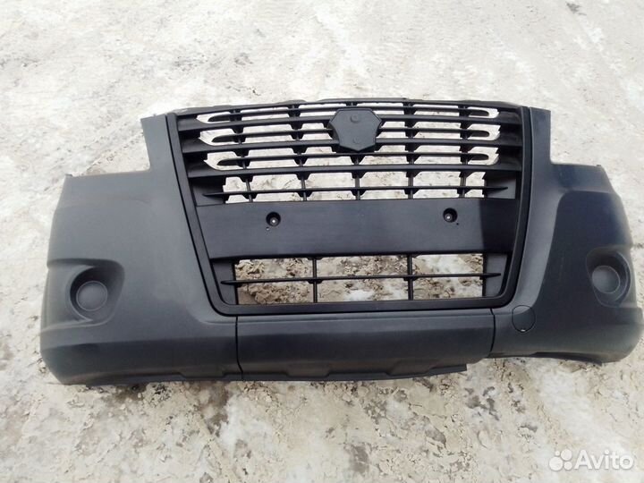 Бампер газель next передний без птф