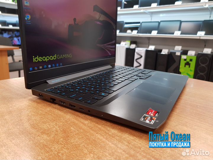 Игровой ноутбук Lenovo 15 FHD, Ryzen 7 4800H, GTX