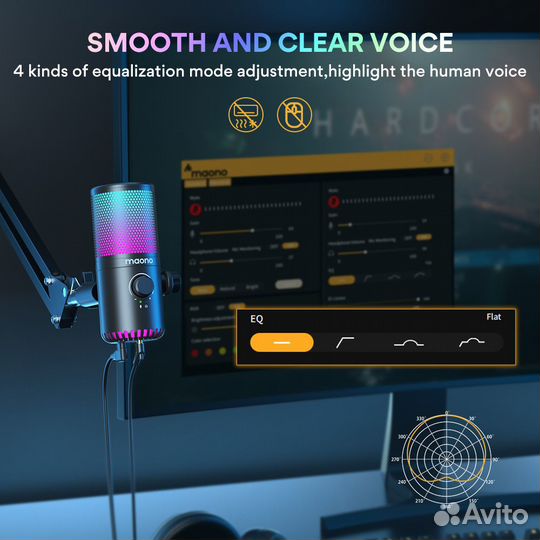 Микрофон Maono DM30RGB Black