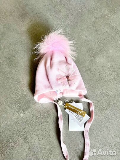 Шапки для девочки 0-12 мес