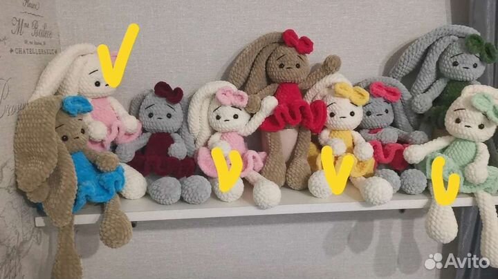 Зайка-балерина с именной нашивкой