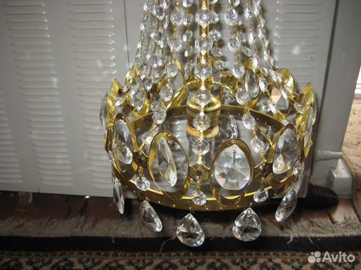 Люстра хрусталь Чехия