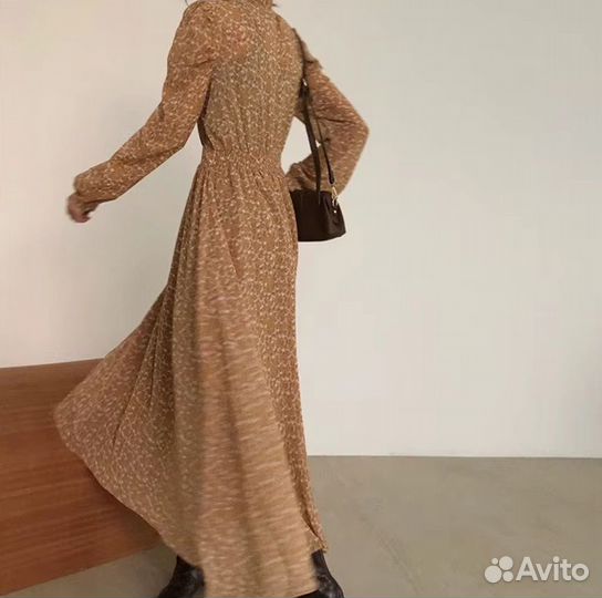 Винтажное платье в корейском стиле размер М