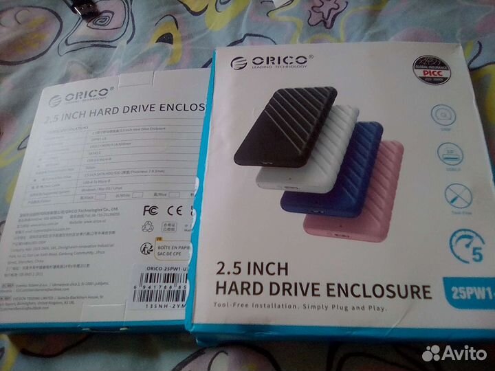 Usb кабель и корпус, салазки hdd-ssd