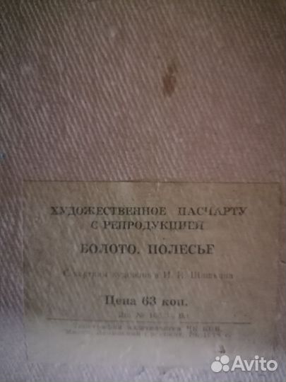 Болото. Полесье. Репродукция