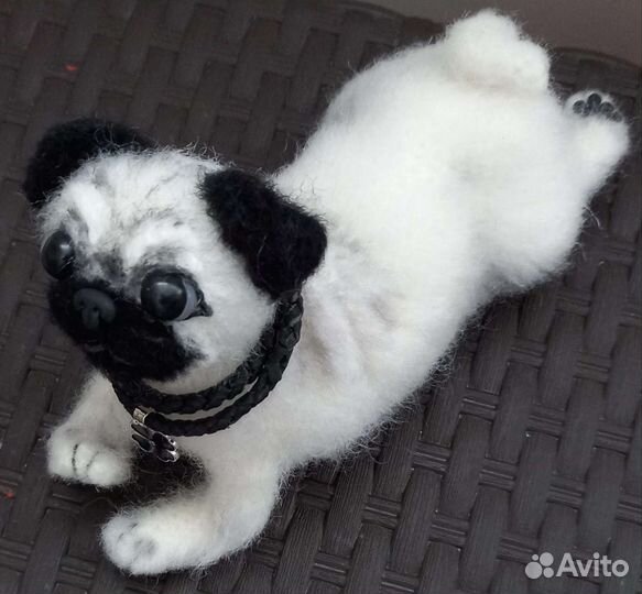 Мопс ручная работа