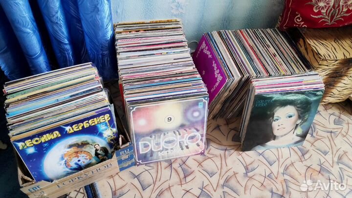 Виниловые пластинки, много, разные
