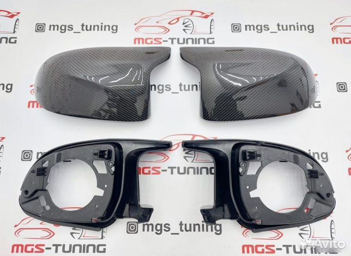 Корпуса зеркал X5M F95 на X5 G05 карбон