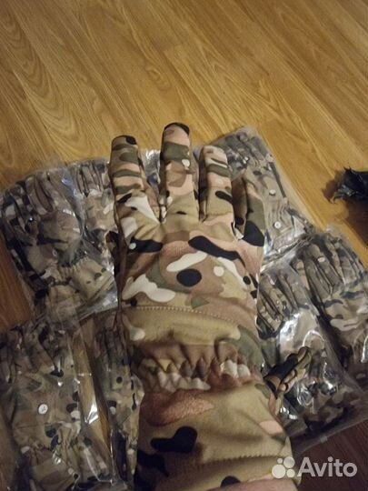 Перчатки зимние камуфляж