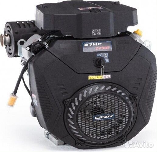 Бензиновый двигатель lifan 2V90F ECC 37 л.с. (вал