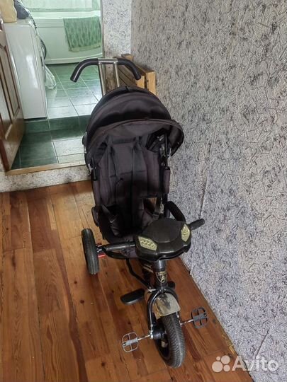 Детский велосипед с ручкой lamborghini