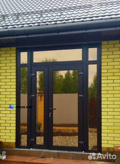 Входная группа остекление