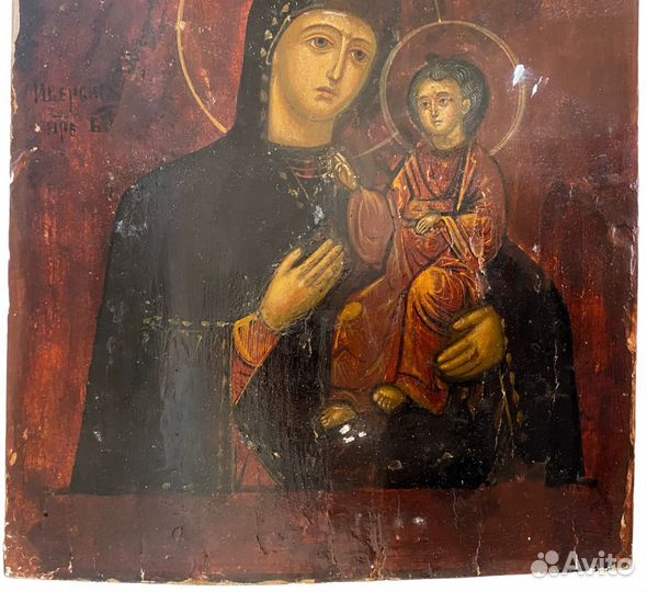 Икона Иверская богородица - Вратарница 19 век