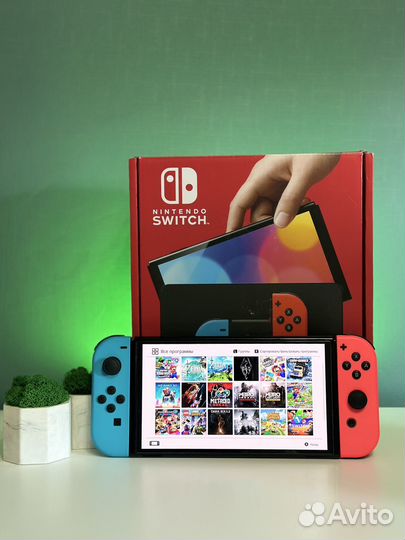 Nintendo Switch Oled Чип+Игры+256gb