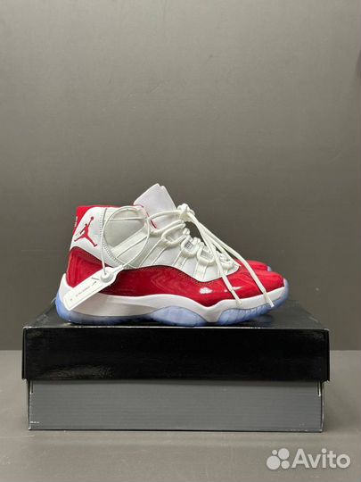 Кроссовки Nike Air Jordan 11 RED Оригинал poizon