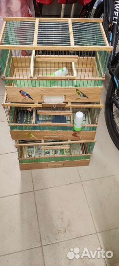 Клетки для птиц деревянные