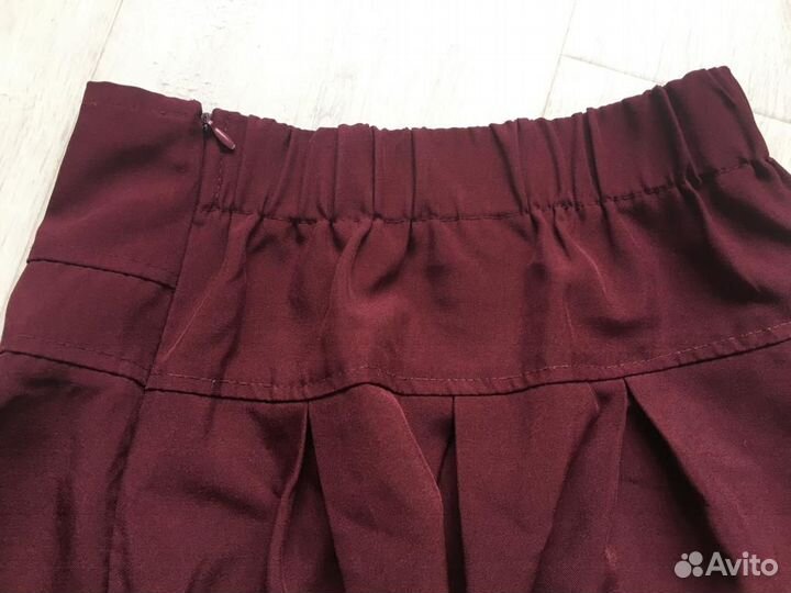 Комплект школьный для девочки размер 134 бордовый