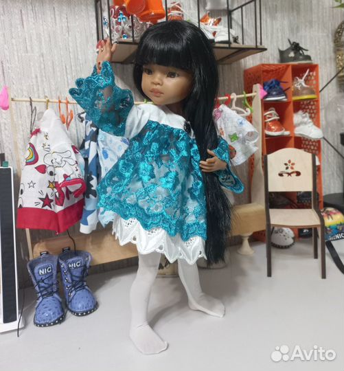 Платье на куклу Паола Рейна