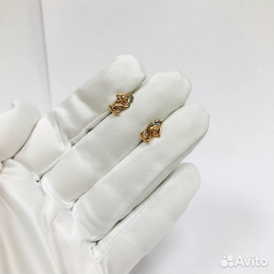 Золотые серьги