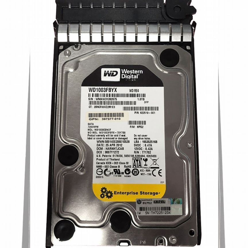 [MB1000EBNCF] Жесткий Диск Hp 1tb 7200 Sata2 3.5" H Mb1000ebncf