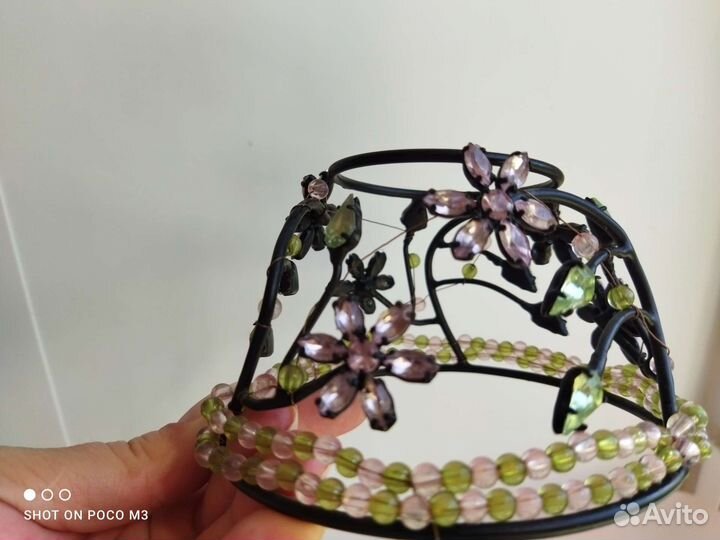 Подсвечник металл, стекло. Украшение для дома