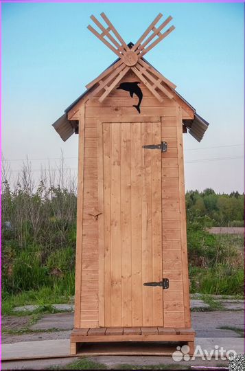 Дачный туалет с установкой SUN335