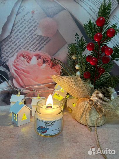 Ароматическая свеча ручной работы