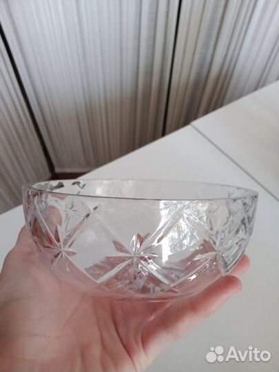 Ваза конфетница хрустальная