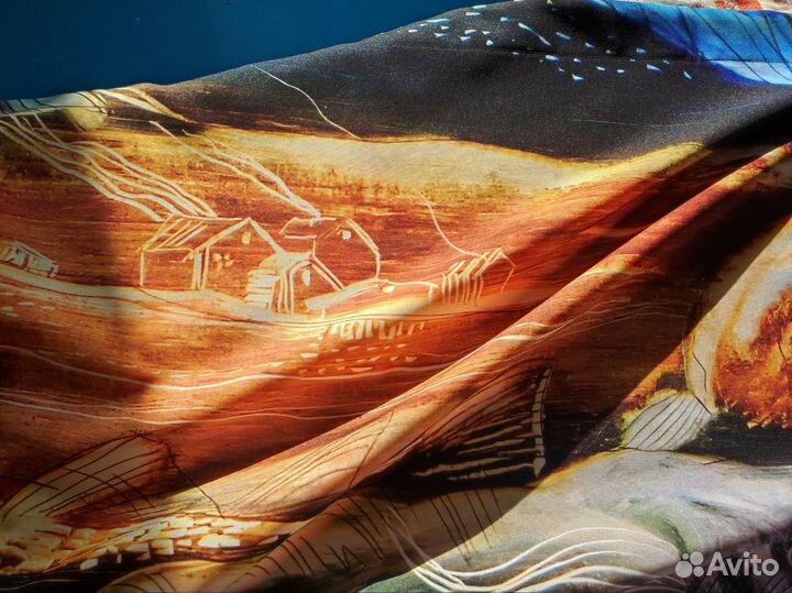 Авторская картина на ткани в интерьер