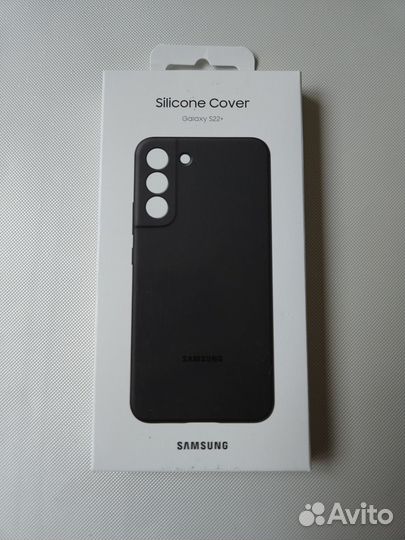 Чехол Silicone Cover на Samsung S22+ оригинал